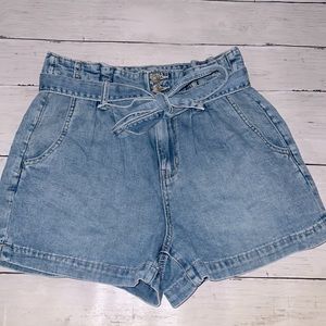 American Eagle Paper Bag Denim Shorts